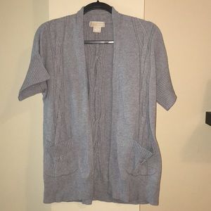 Gray Michael Kors cable knit sweater